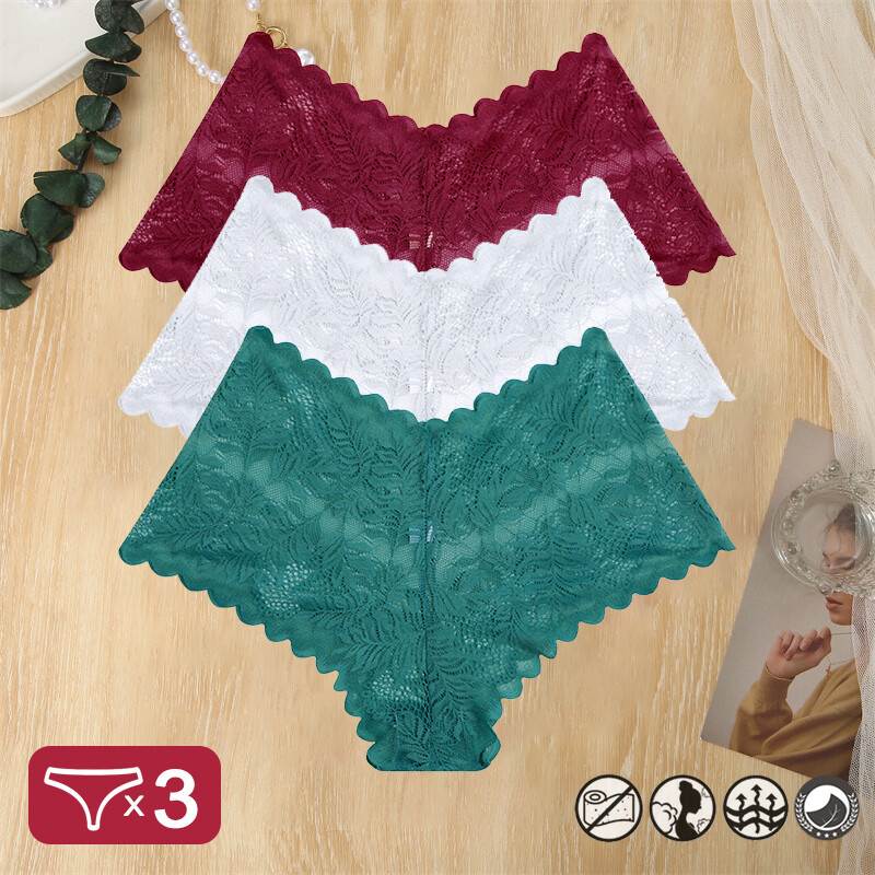 Nuevas 3pcs Sexy Bragas De Encage Para Mujeres Tangas Lenceria Ropa Interior