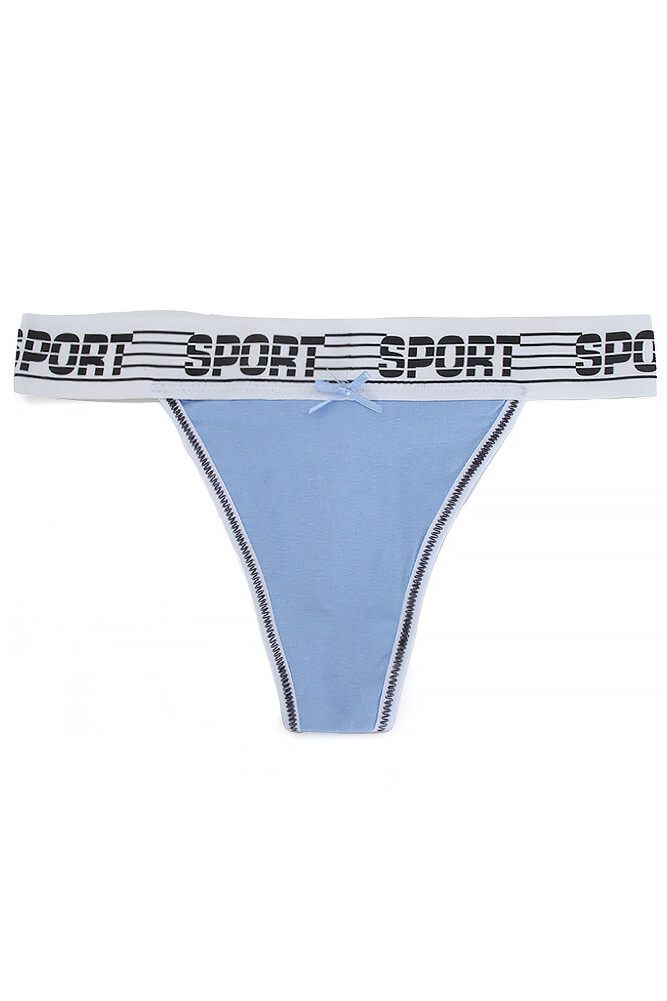 ScarvesMe 12 pack Women’s Assorted Sport Band Cotton Comfy Sexy Thong Panties