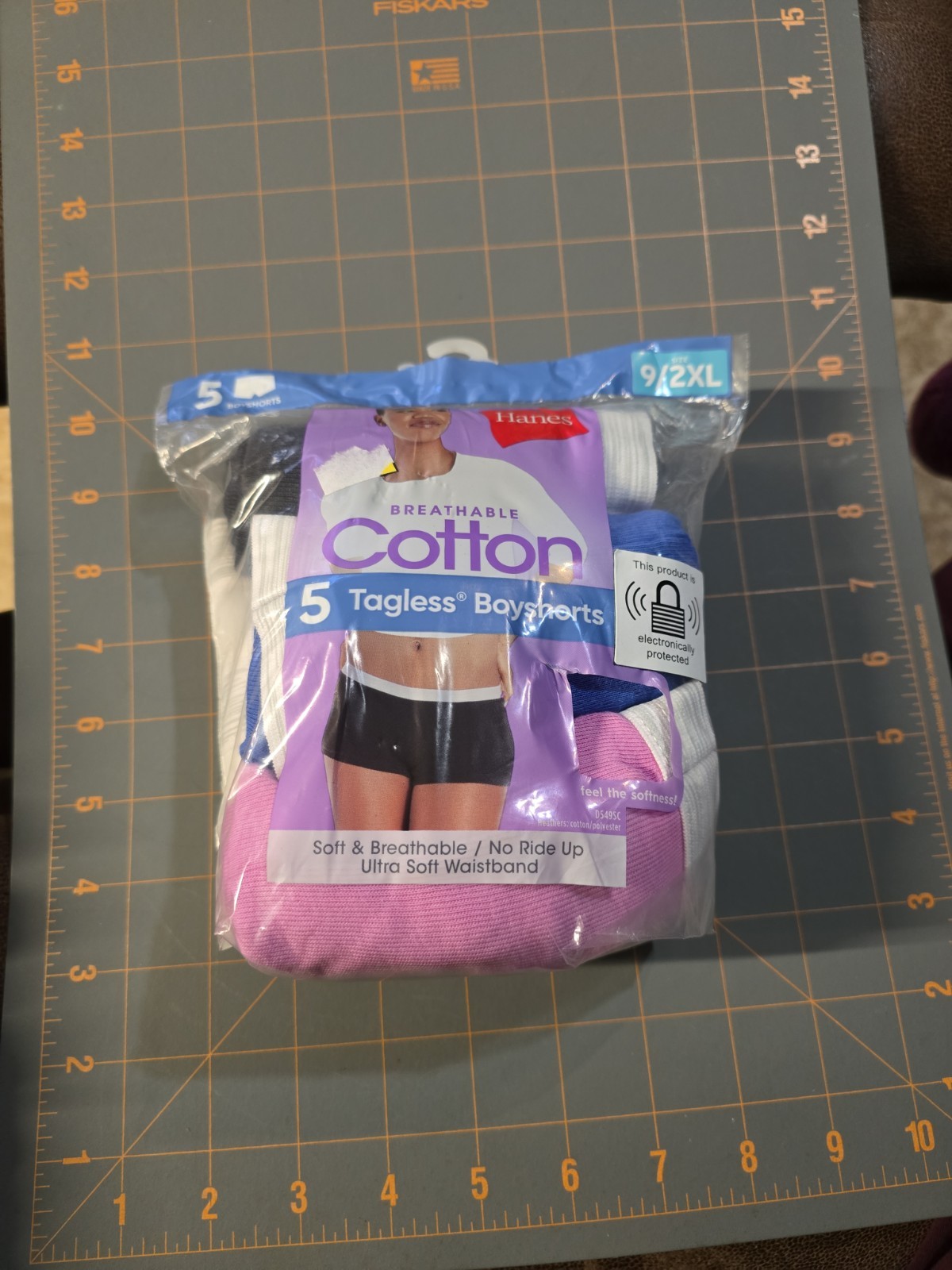 HANES Women’s TAG-LESS BOYSHORTS Breathable Cotton 9/2XL (5 pack) New Sealed
