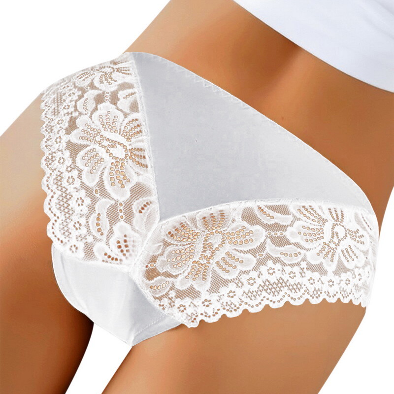 Women’s Seamless Underwear Sexy Lace Lingerie Knickers Ice Silk Panties Briefs