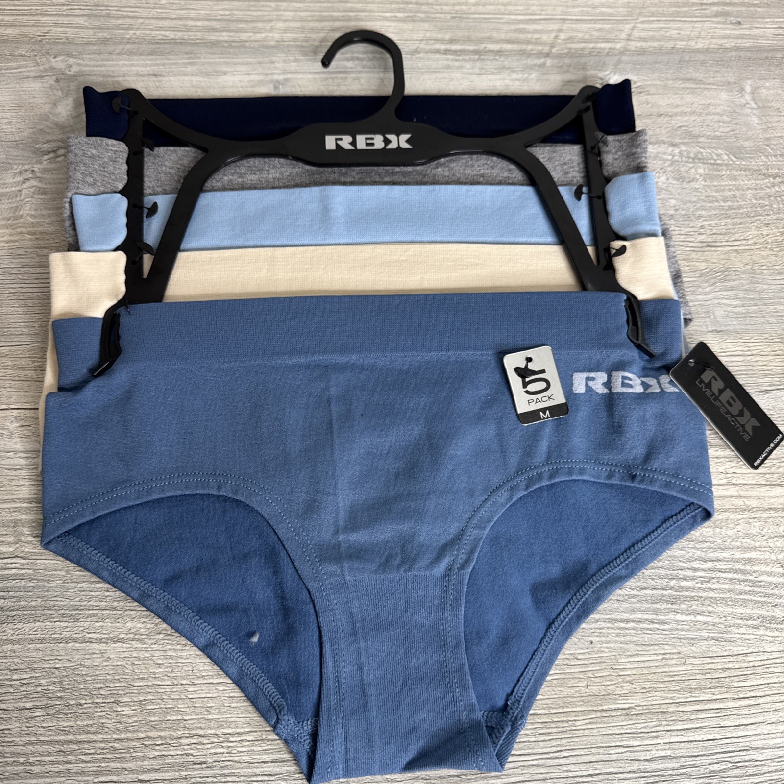 RBX Women’s 5 Pack Underwear Size Medium
