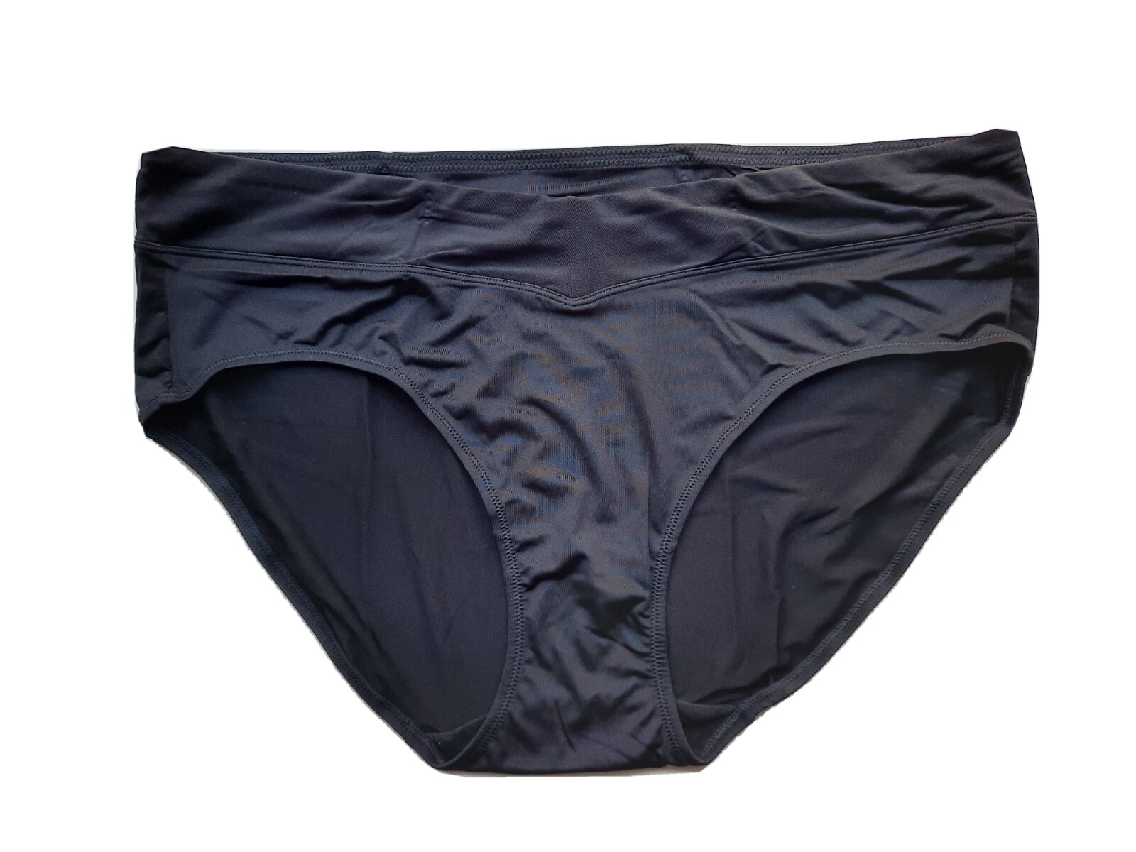 2 PC WARNER’S PLUS SIZE UK 20-22 RED BLACK WHITE KNICKER SILKY MICROFIBER BRIEFS