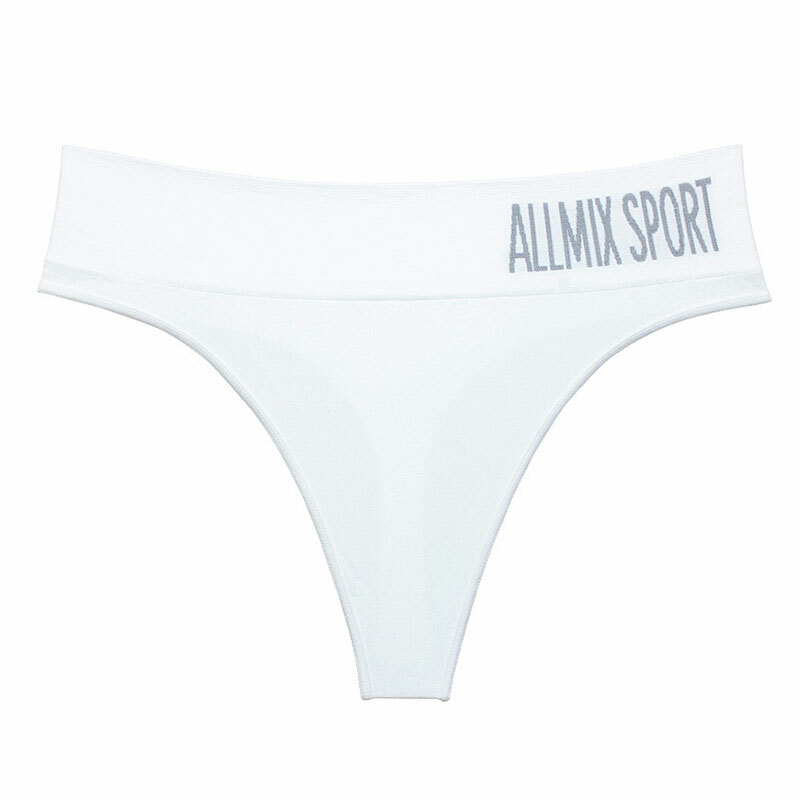 Women’s High Waist Underwear Seamless Thong Panties Sports Tummy Control M L XL