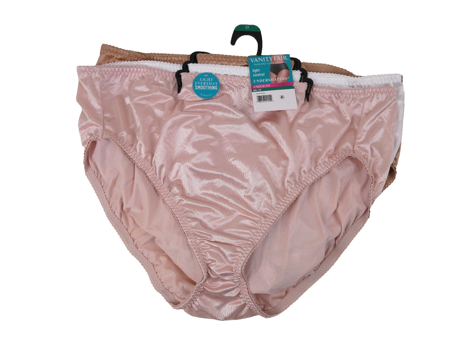 Vanity Fair 3 Pack Hi-Cut Light Control Undershapers Panties NEW 5X/12