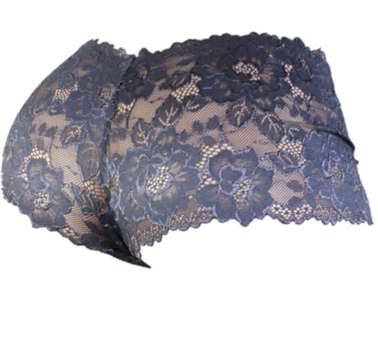 Men’s Lingerie Style Underwear – Soft Lace Pouch Briefs Medium Grey
