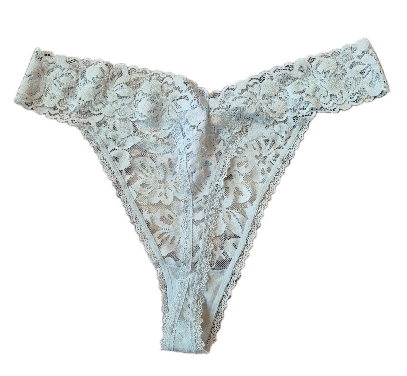 Next Lingerie Size 18 Plae Blue All Over Lace Thong Knickers Panties Brand New