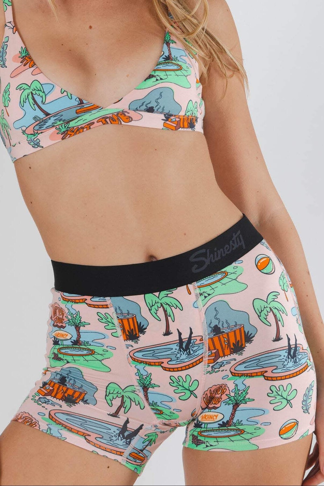 Shinesty “The Motel Hotel” Palm Springs Tropical Women’s Boxers