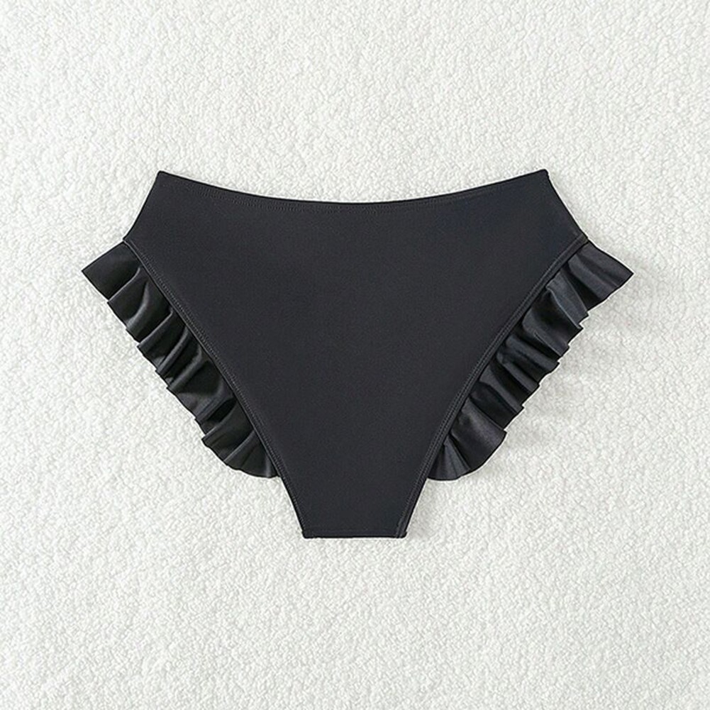 New Black and Red Womens for lingerie Ruffles Panties for Sleep and Home