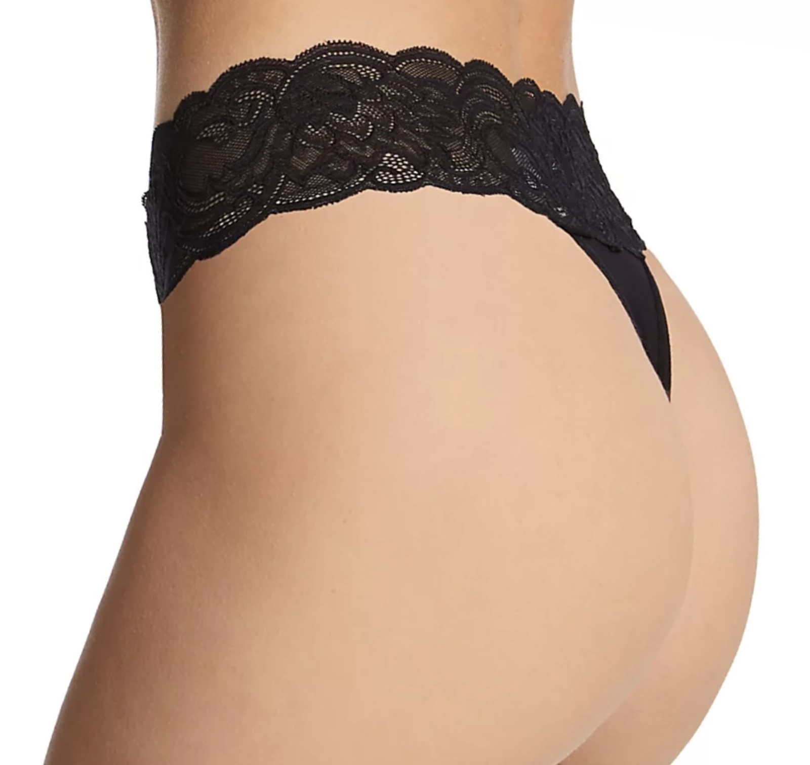 MAIDENFORM Sexy Must Haves Luxurious Bloom Lace Black Thong Panty Womens S 5 L 7
