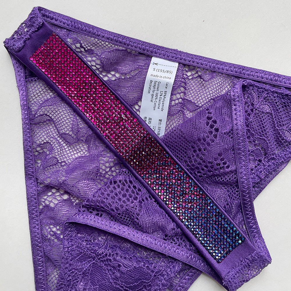 Sexy Low Waist Lace T Back Underwear Briefs for Women G String Thongs Panties