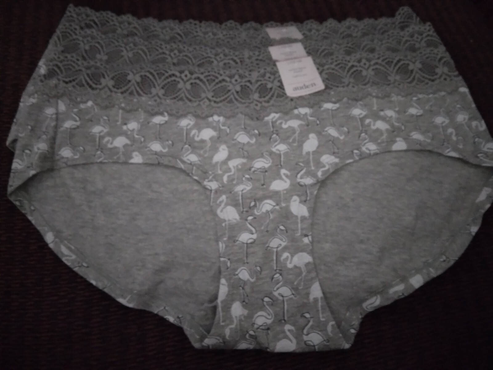 3-Auden Brand Womans cotton Blended Hipster Briefs/Underwear. Size Large 12-14.