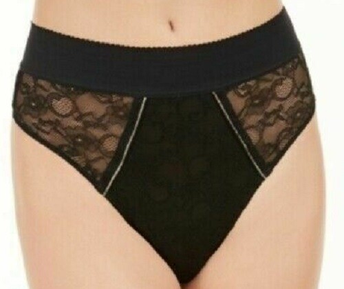 International Concepts Womens Lace & Buttons Bralette or Thong Black-Cherry Pie