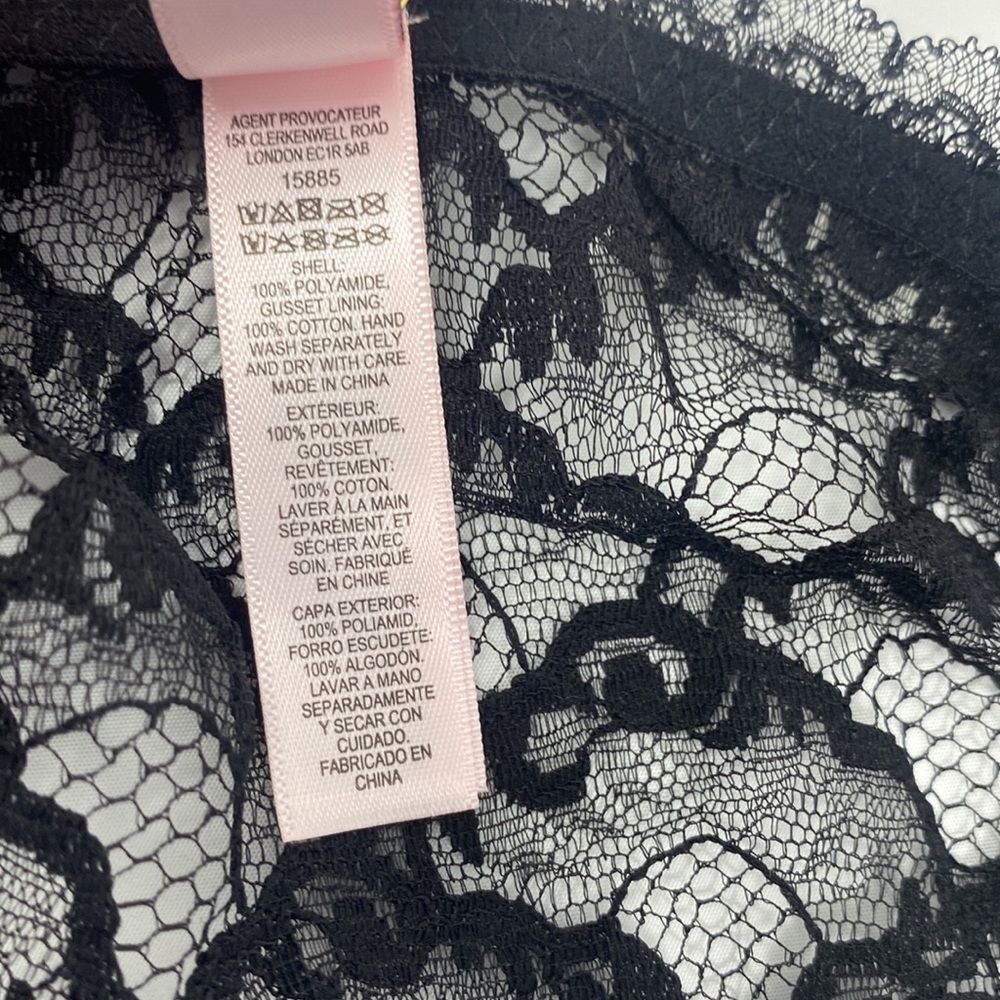 Agent Provocateur Anna Black Full Brief AP2 Small NWT $130
