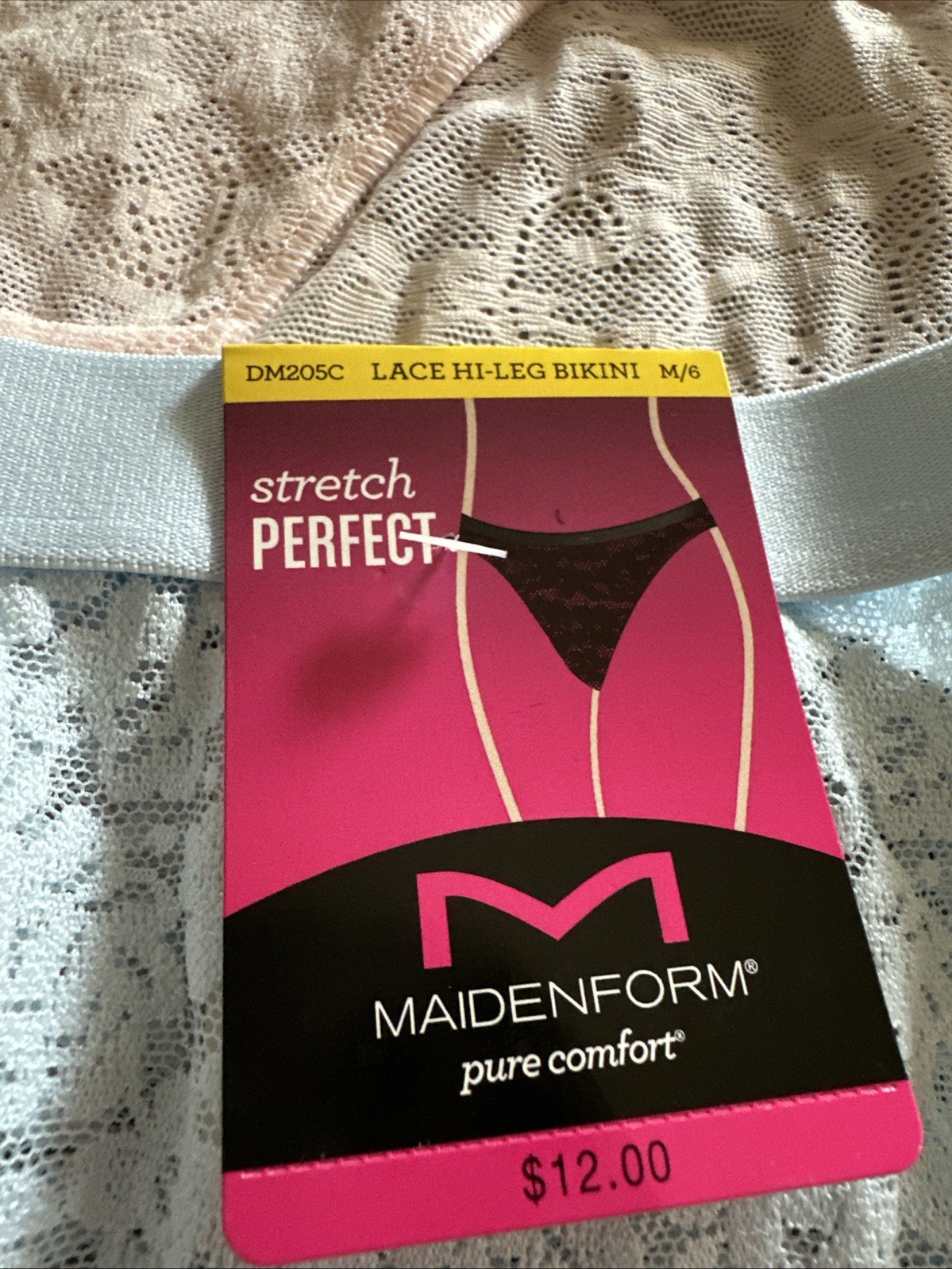 NWT Maidenform Firm Control Shaping Brief Underwear DM0051 + Free Lace Panty MED