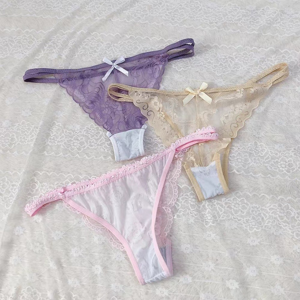 Soft Cotton Lace Briefs Thongs Underwear for Women Designed for Breathability