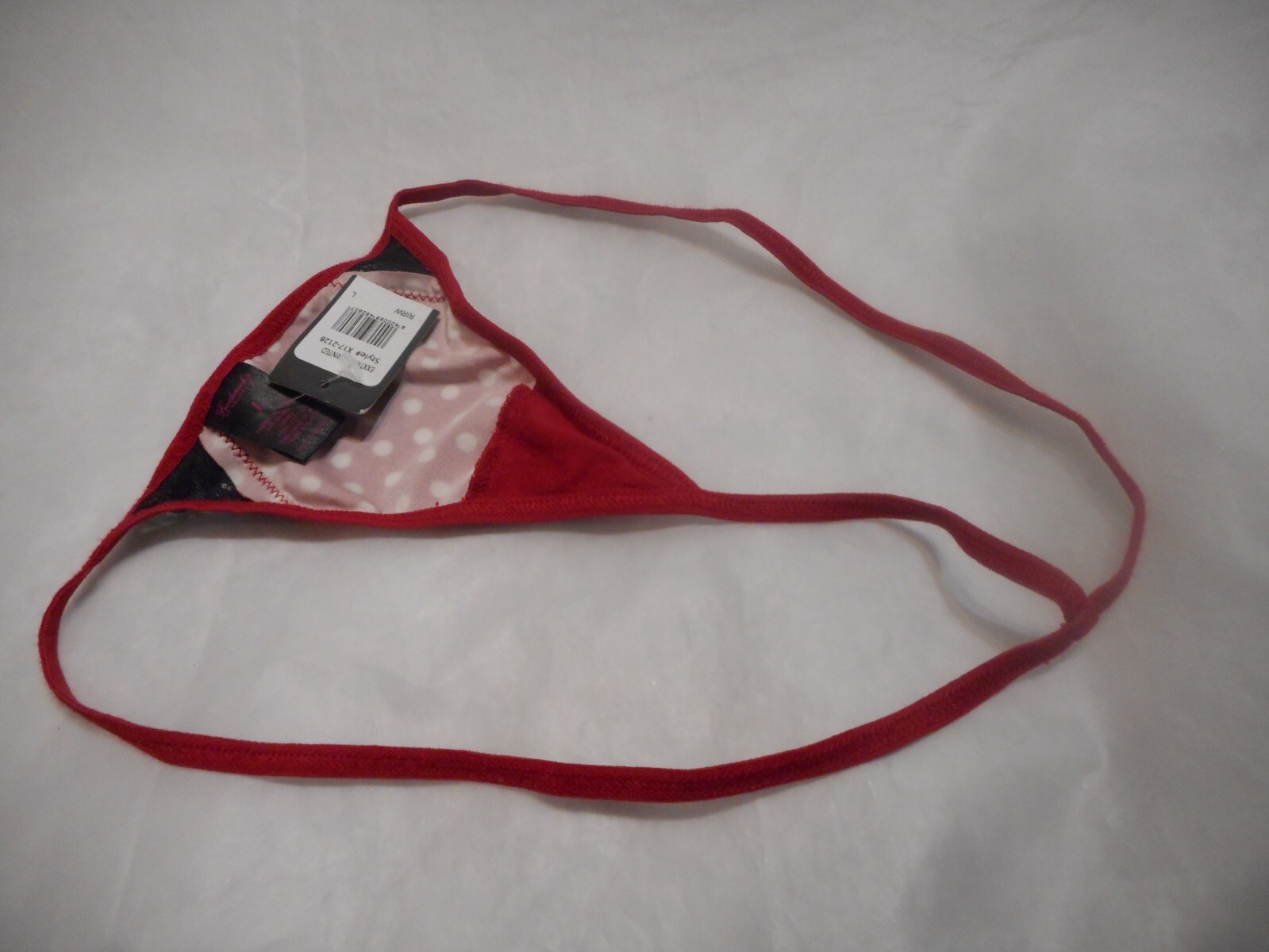 Frederick’s Of Hollywood Women’s Red Multicolor G String PANTY Size LARGE