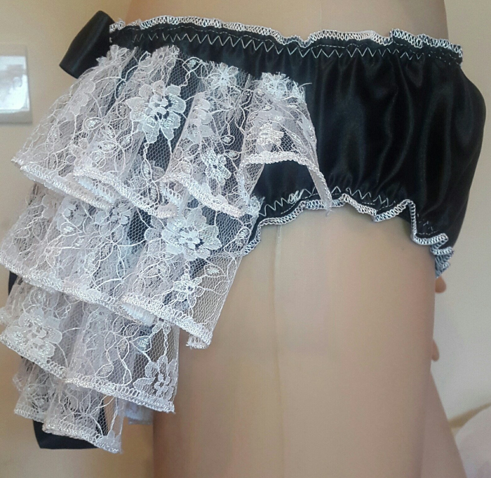 🌸MADE TO ORDER “SATIN Lace Ruffle Butt SISSY Knickers any colour, any size🌸