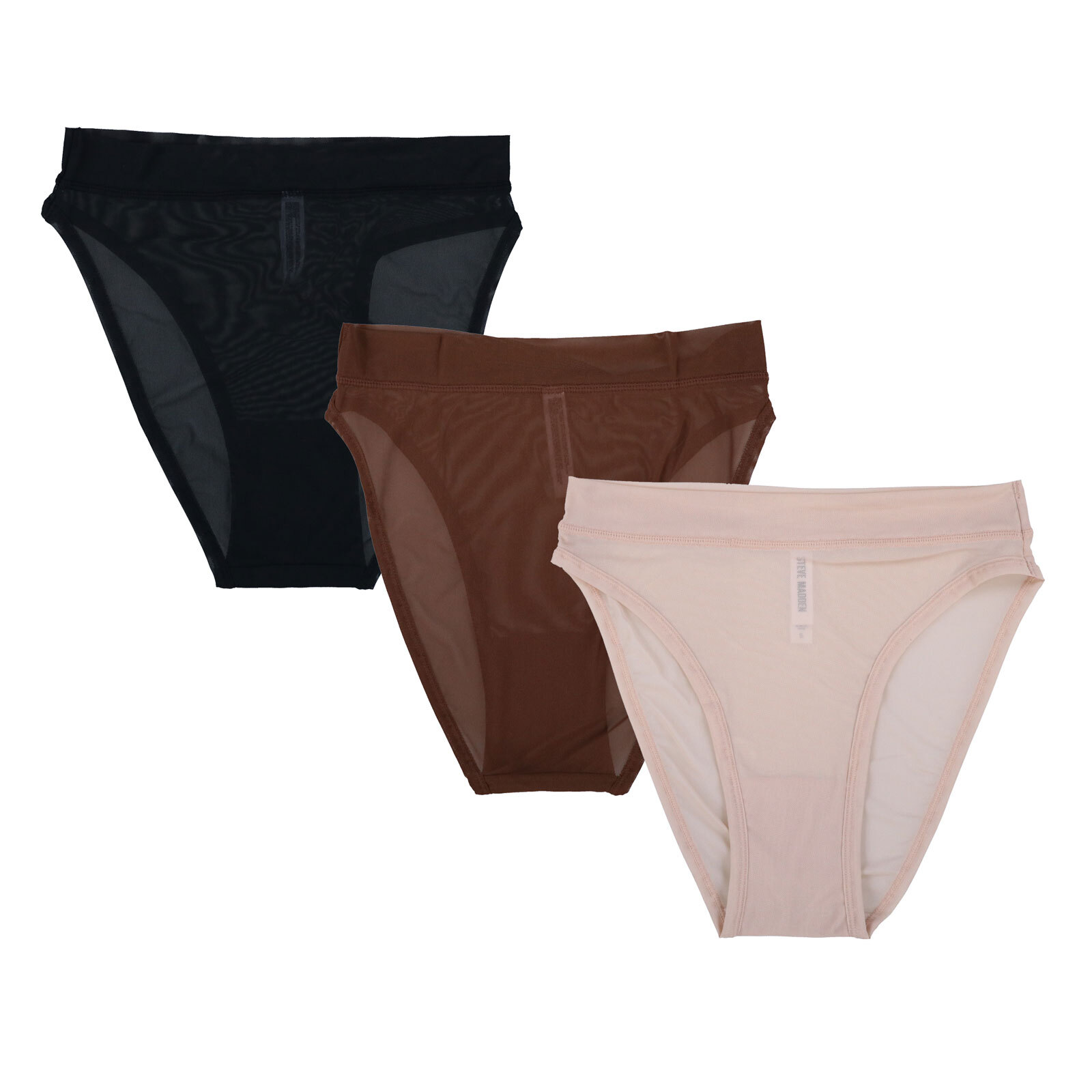 Steve Madden Women’s Panties Mesh High Leg Bikini Underwear Sheer Panty S L Xl