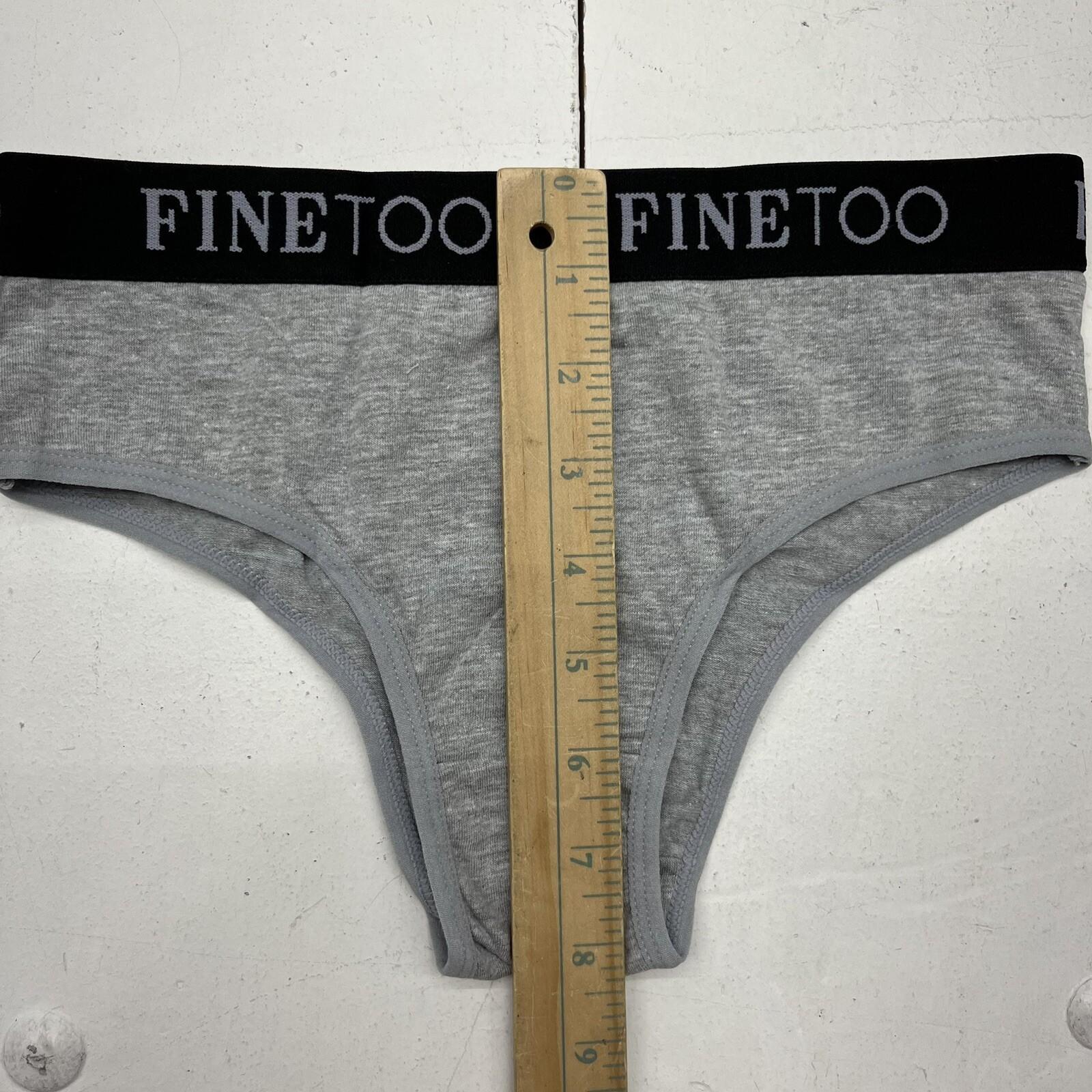 Finetoo 3 Pack Black/Blue/Gray Panties Women’s Size Medium NEW