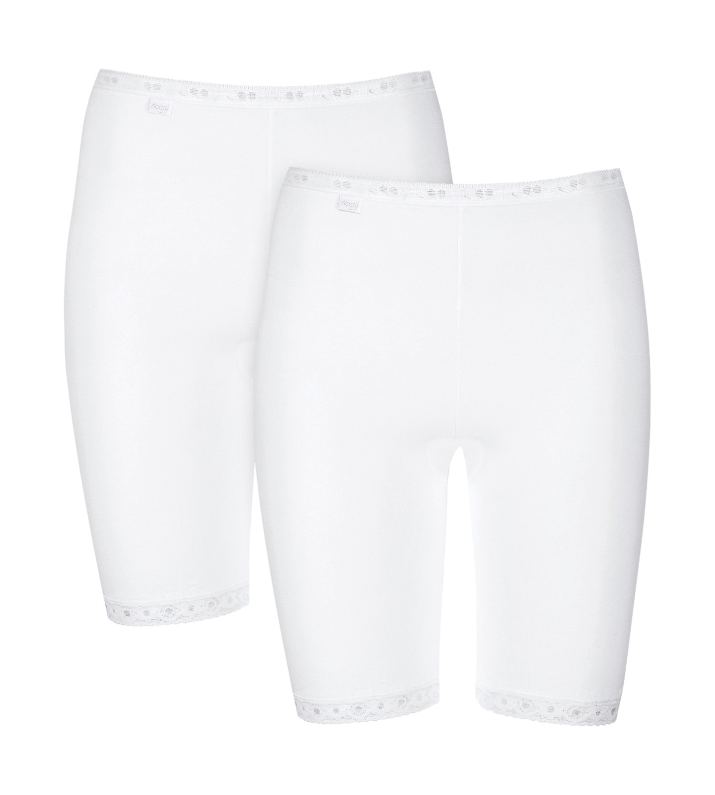 Sloggi Basic + Long Briefs Knickers Pants Twin Pack 95% Cotton 10218671