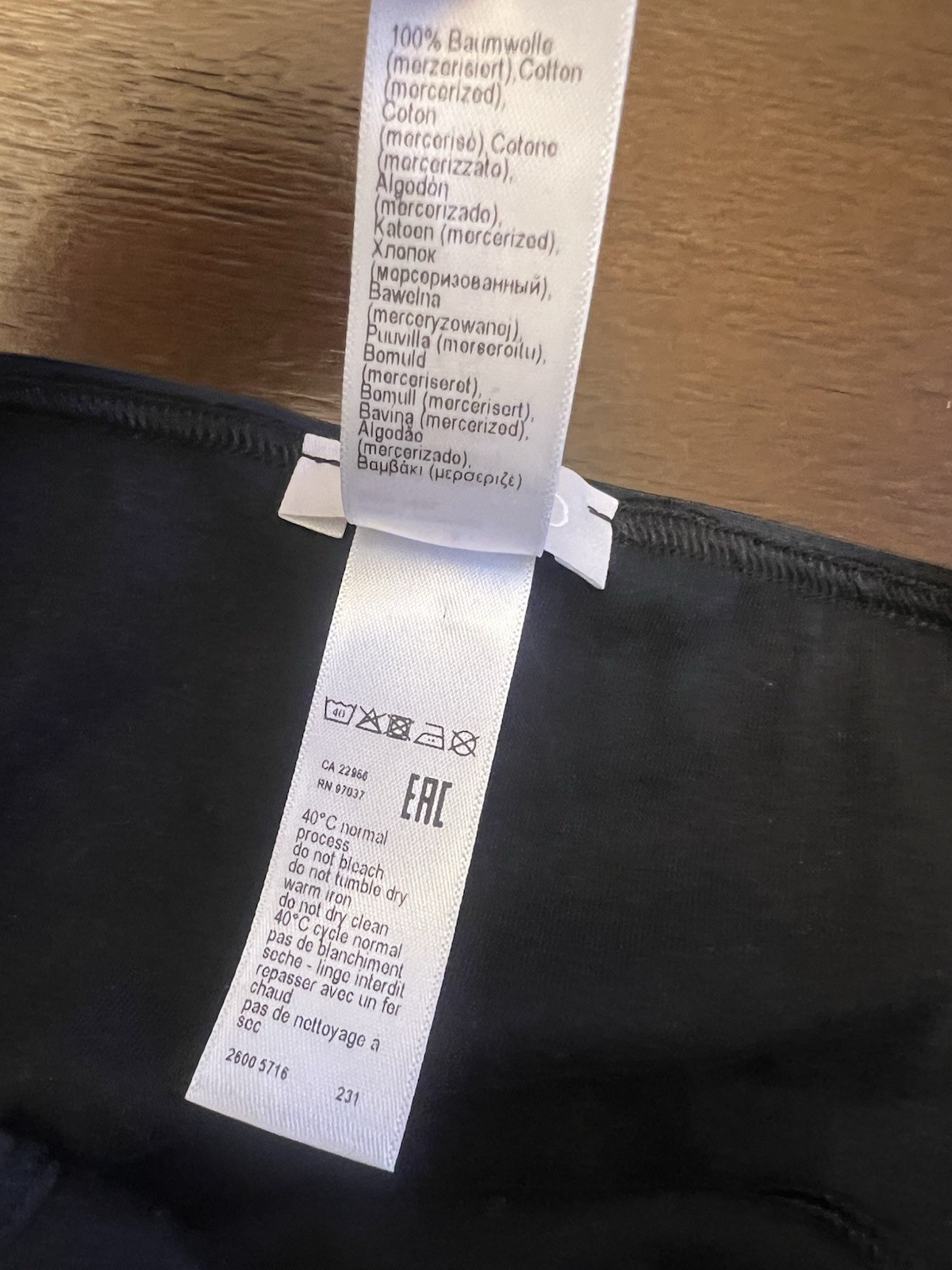 Hanro Cotton Seamless Hi Cut Briefs Black Style 1624 New Size XS, 2,4