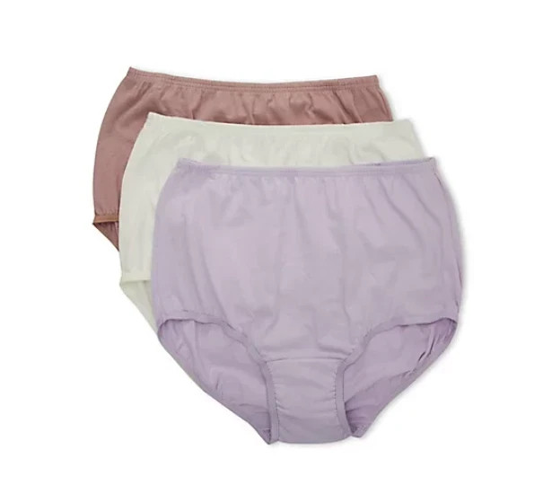 Vanity Fair Classic Briefs Cotton 3 Pair 10/3XL New 15320