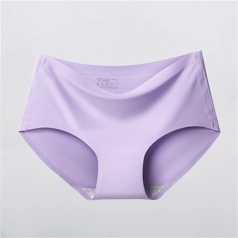 Seamless Panties Mid Rise Soft Stretch Panty Breathable Lingerie Underwear
