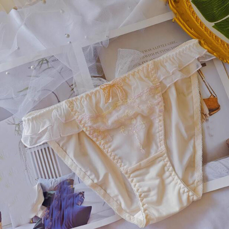 Japanese Lolita Girls Bow Panties Brief Underwear Princess School Cute Underpant