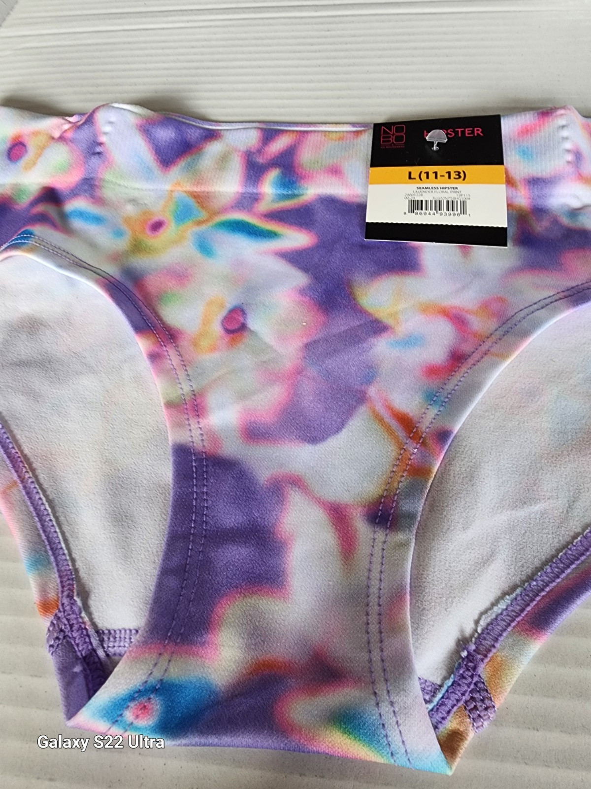 NoBo Girls Juniors Tie Dye Hipster Seamless Underwear NWT 1-pair (Y9)