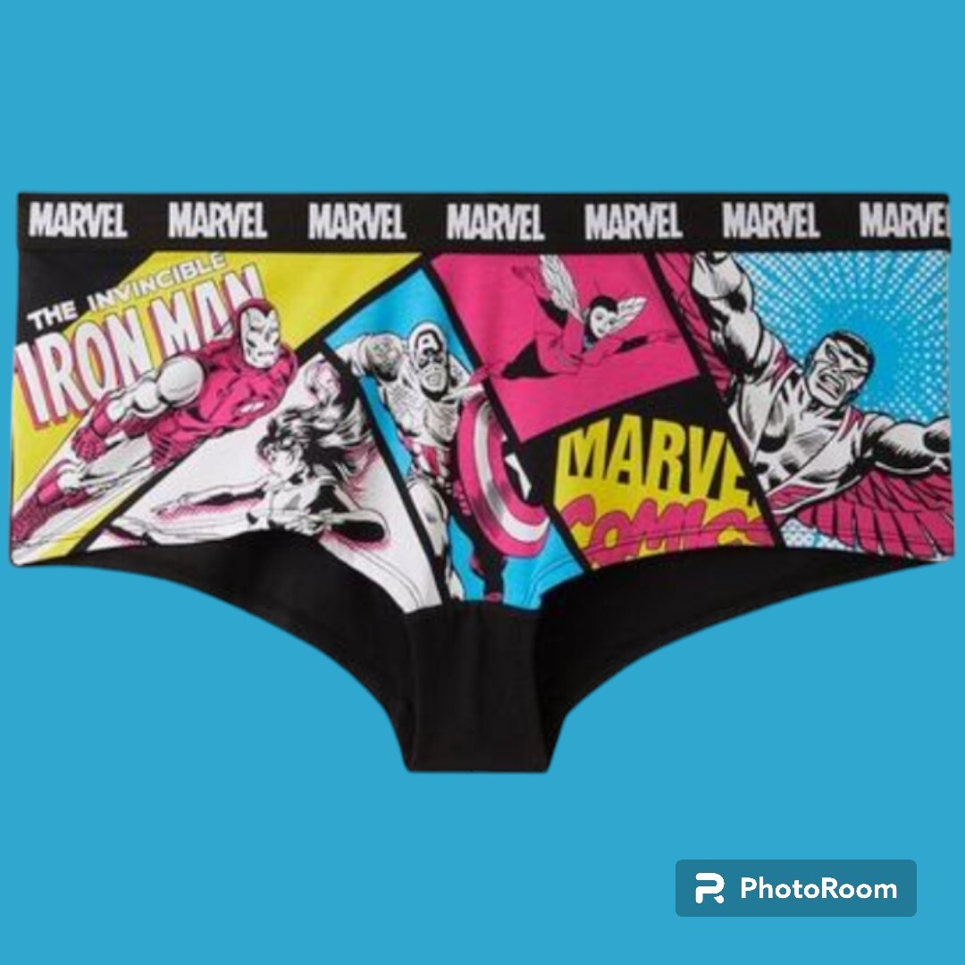 5X 28W Torrid Avengers Panty Cotton Boyshort Marvel Iron Man Captain America mid