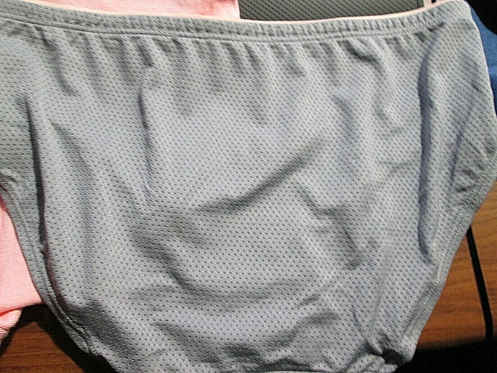 New 2 Hanes & Fruit of Loom Polyester + 100%Cotton Panties💕 Sz 5/S Peach+ Gray