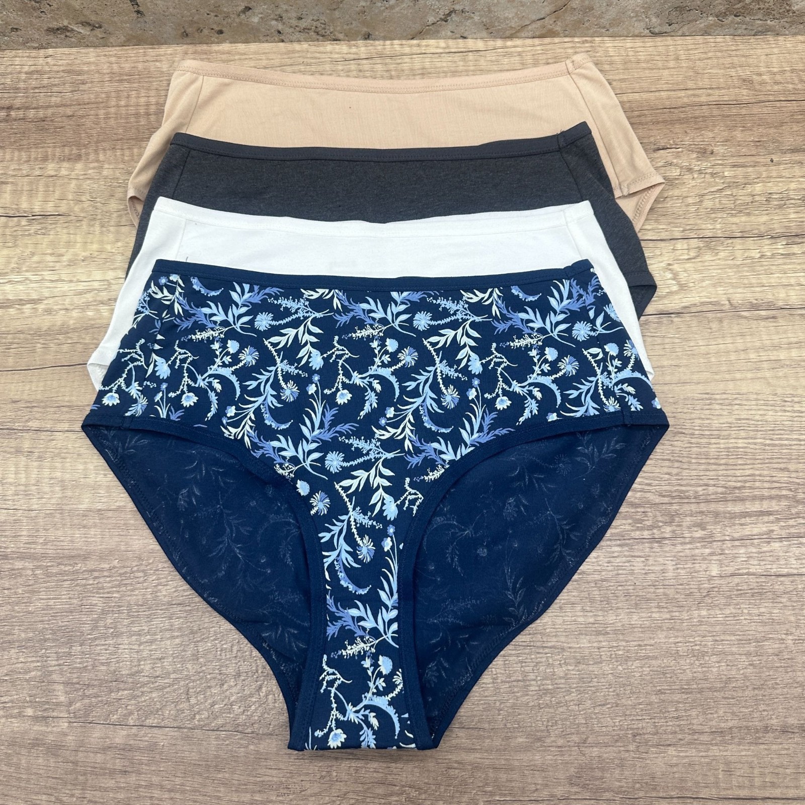 Pact Organic Cotton Brief Underwear Womens Size M 4 Pack Multicolor Panties