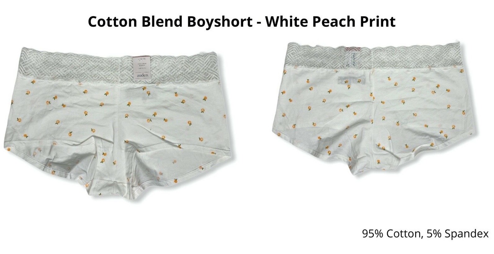 Women’s 4pk Assorted Styles & Colors Underwear – Auden – Size L (12-14) – S717