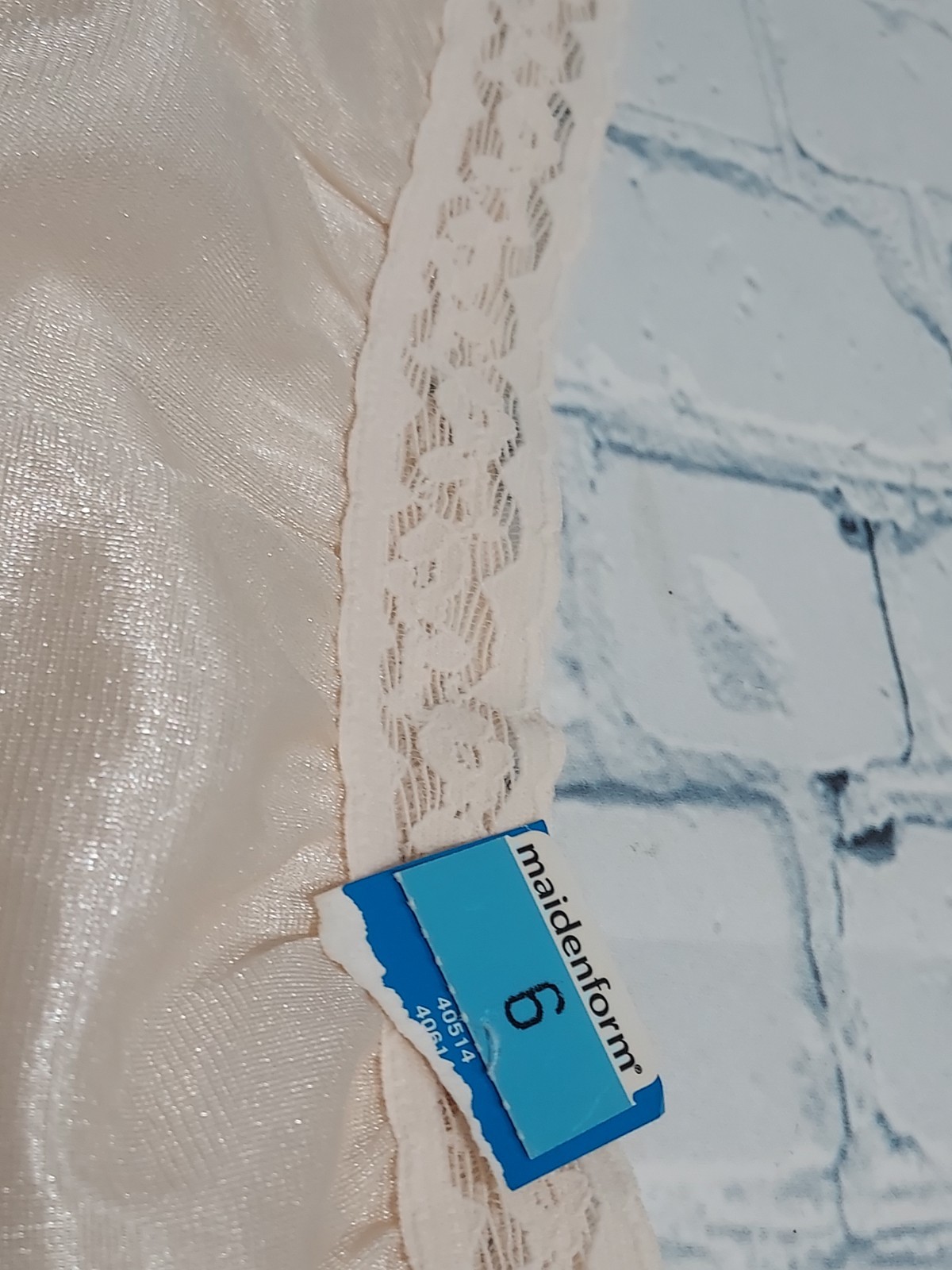 NOS Maidenform Sz 6 Granny Panties High Rise Lace Neutral Burlesque Wisebuys