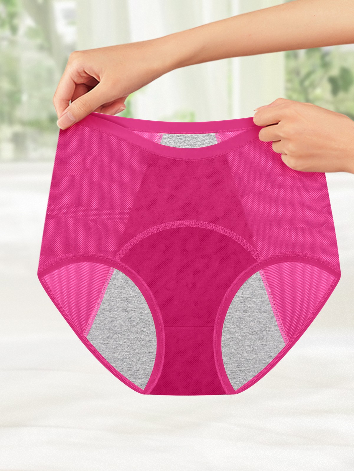 4Pack Waterproof Lady Pant Knickers Breathable Reusable Period Panties Underwear
