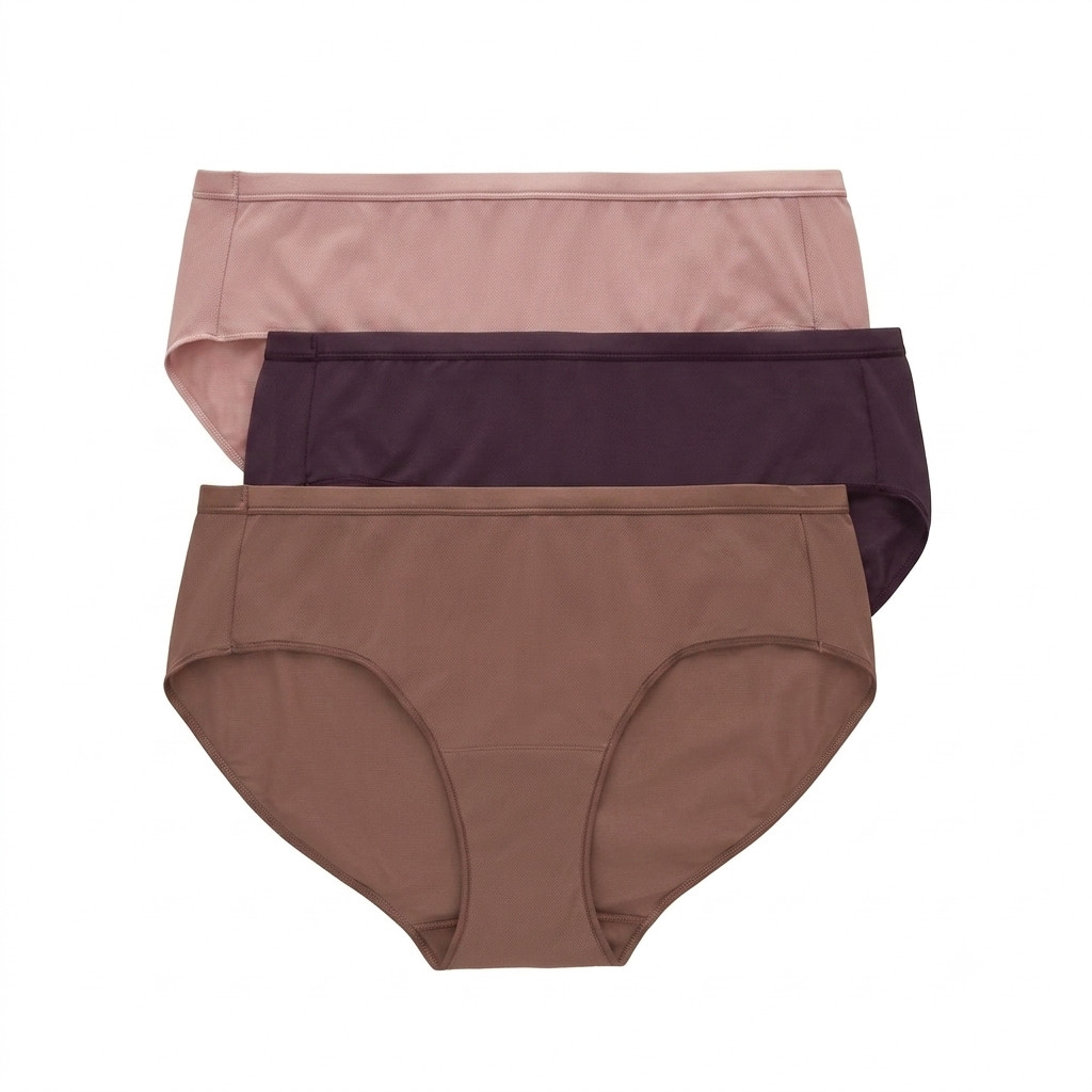 Hanes Just My Size 3 Pair Women’s Breathable Mesh Underwear Panties Hipster