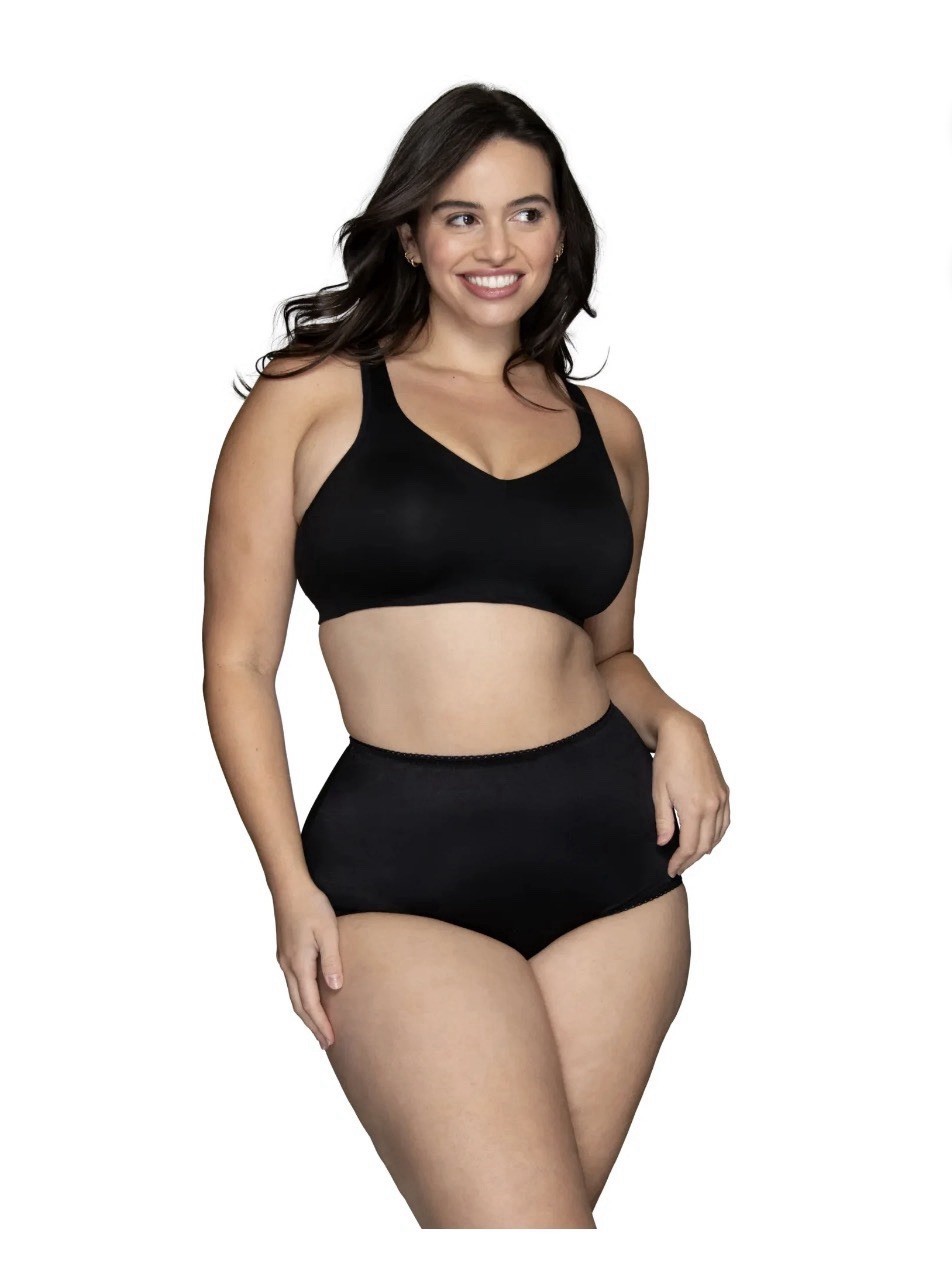 3-Pack VANITY FAIR Radiant Women’s 5XL Undershapers Satin Briefs Light Control