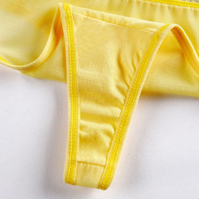 Pack Of 6 Sexy Womens See Through Sheer Panties Thongs G string Lingeries Briefs