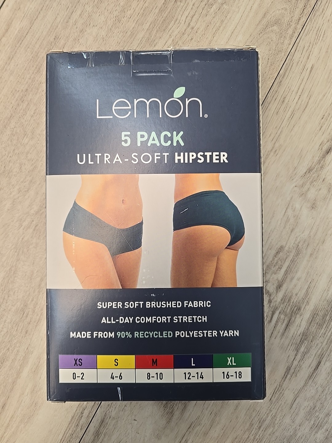 Lemon Ladies’ Ultra Soft Hipster, 5-pack Comfort Stretch Ultra-Soft Medium NEW