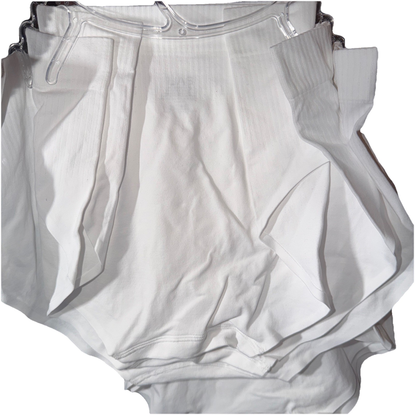 BALI DFMSB3 Sz: XL/8 🤍COOL COMFORT (6) SEAMLESS BRIEFS White-92%Nylon8%Spandex