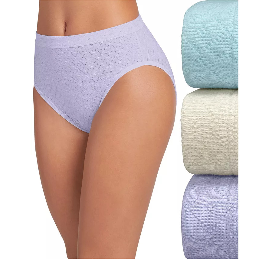 Women’s Jockey 3-Pack French Cut VIOLET VEIL ASST Breathe Comfort Underwear