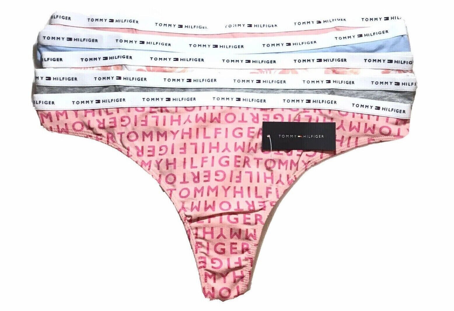 Tommy Hilfiger -XLG- Thong Women’s Cotton Panties – 5 Pack – See Description