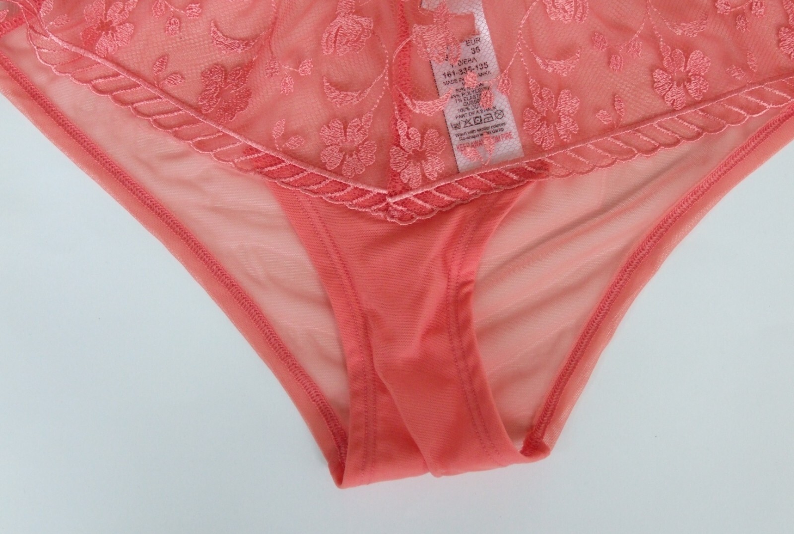 EX Chainstore size 8 ladies/girls knickers panties briefs Coral