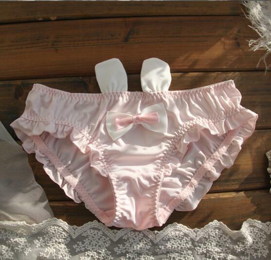 Japanese Cute Lolita Girls Panties Low Waist Underpants Intimates Briefs Sweet