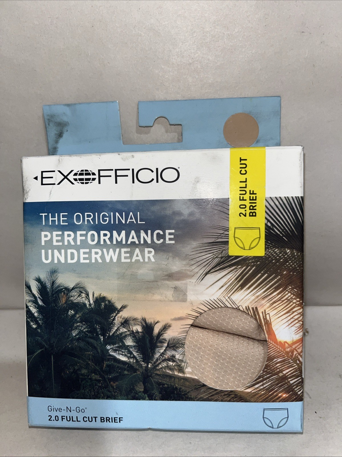 Size S- Women’s Exofficio Give-n-go 2.0 Full Cut Brief Buff Beige