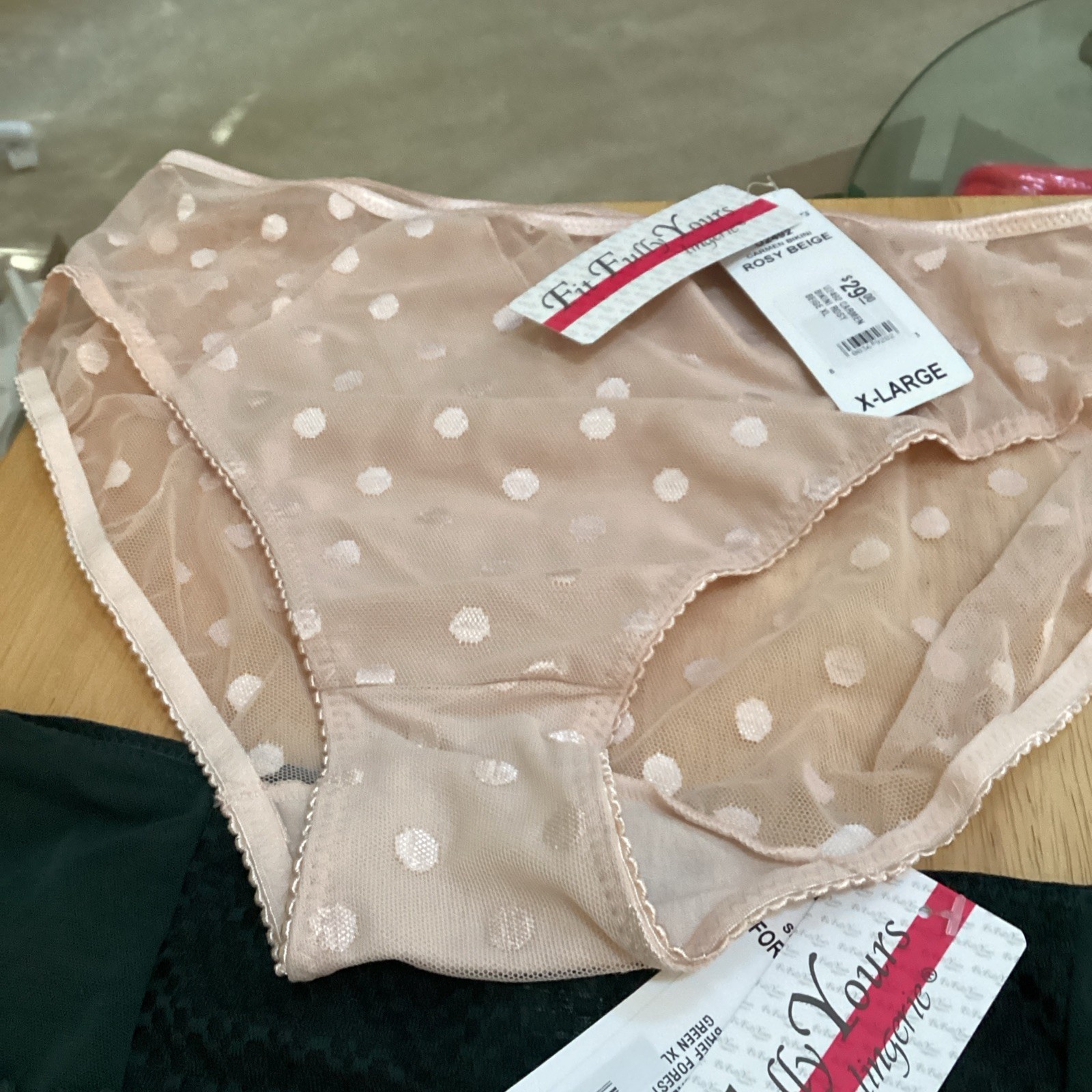 Fit Fully Yours Forest Green & Rosy Beige XL panties