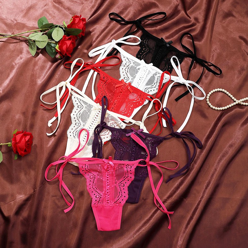 6 Pack Lot Sexy Ladies Womens Lace Panties Thongs G string Underwear Lingeries