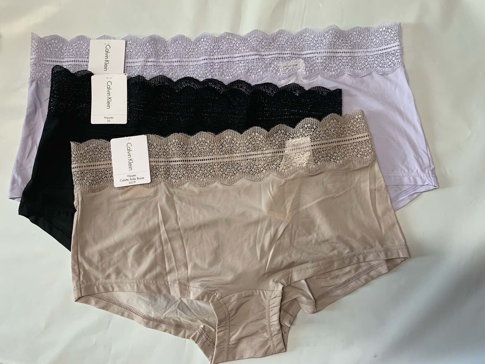NWT Calvin Klein Women’s Micro Lace Hipster – QD3781 XS S XL