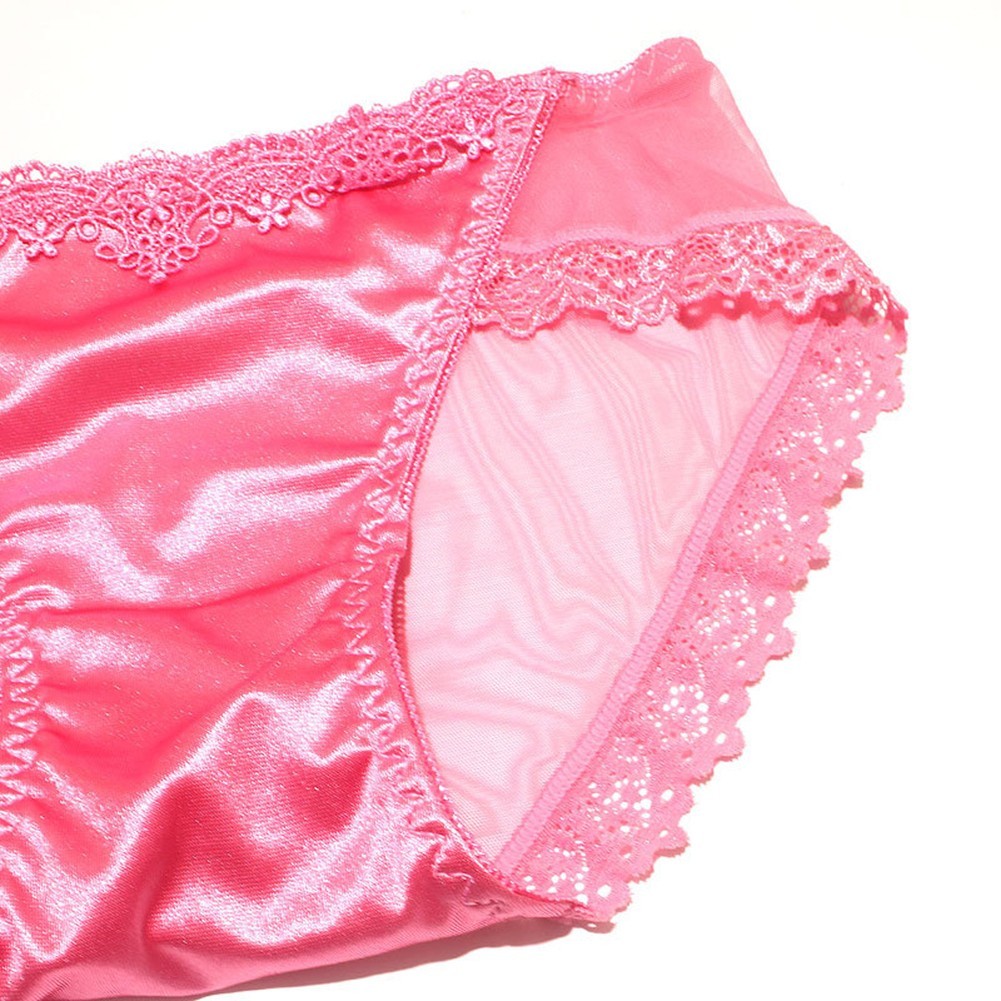 Women’s Lightweight Breathable Briefs Traceless Satin Silky Soft Underwear