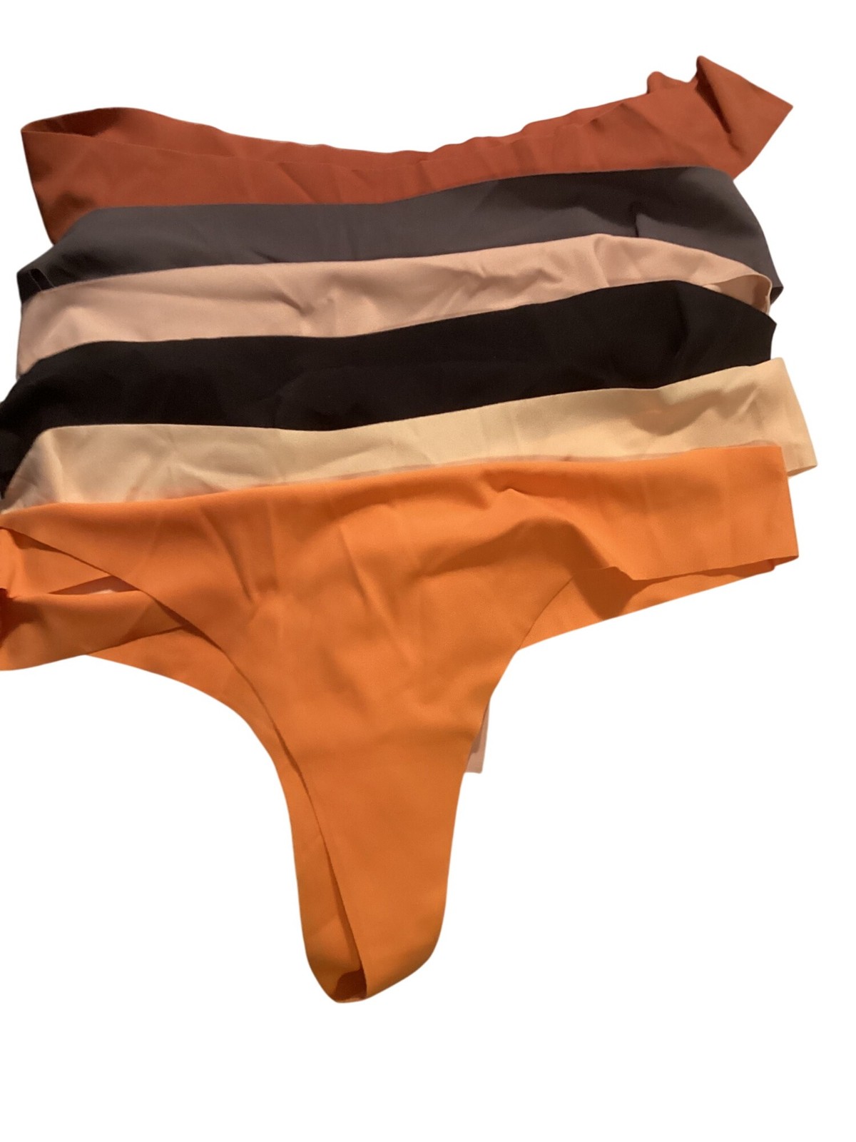 9-Pack Womens Seamless Thongs*Panties*XL* Mixed Colors*Elastane Blend*Sissy*New